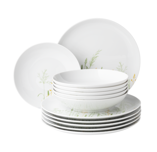 Seltmann Weiden Liberty Tafelservice 12-teilig Meadow Grasses green