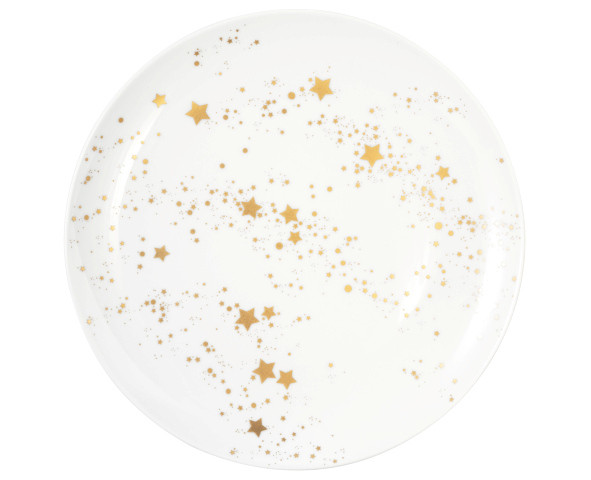 Seltmann Weiden Liberty Frühstücksteller rund 22,5 cm Golden Stars
