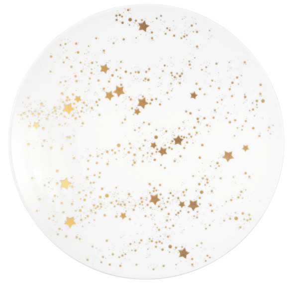 Seltmann Weiden Liberty Speiseteller rund 27,5 cm Golden Stars