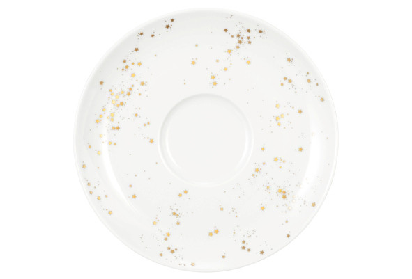 Seltmann Weiden Liberty Kombi-Untertasse groß 16,5 cm Golden Stars