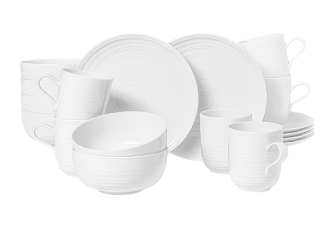 Seltmann Weiden Terra Frühstück-Set 18 tlg. weiß uni