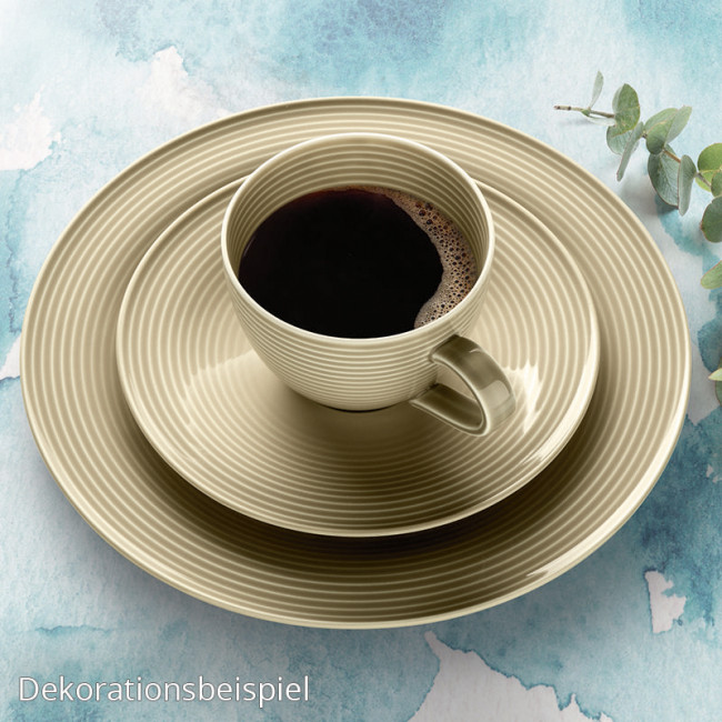 18-teilig beige Glaze Color Beat Kaffeeservice