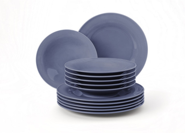 Seltmann Weiden Beat Tafelservice 12-teilig Color Glaze Fliederblau