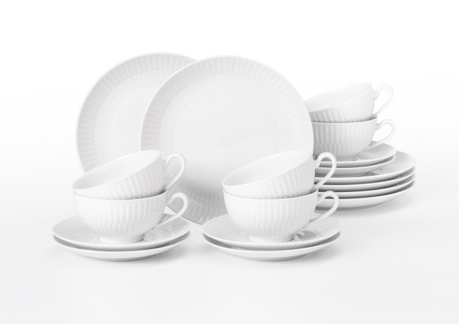 Seltmann Weiden Amina Teeservice 18-teilig klein weiß