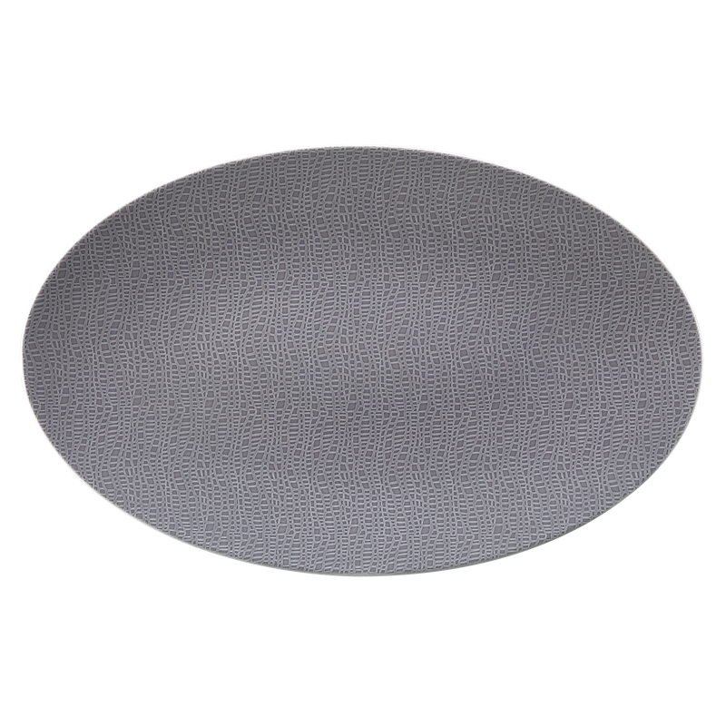 Life Servierplatte oval 40x26 cm Fashion Elegant Grey