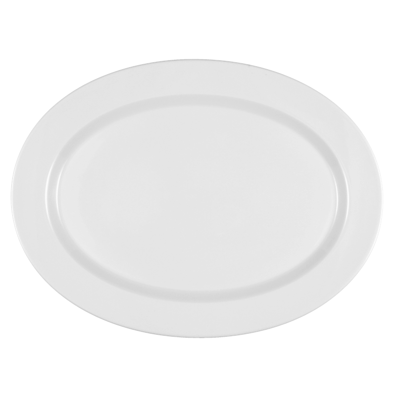 Mandarin Platte oval 35 cm weiß