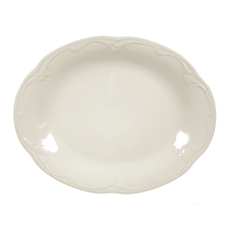 Rubin Platte oval 31 cm cream