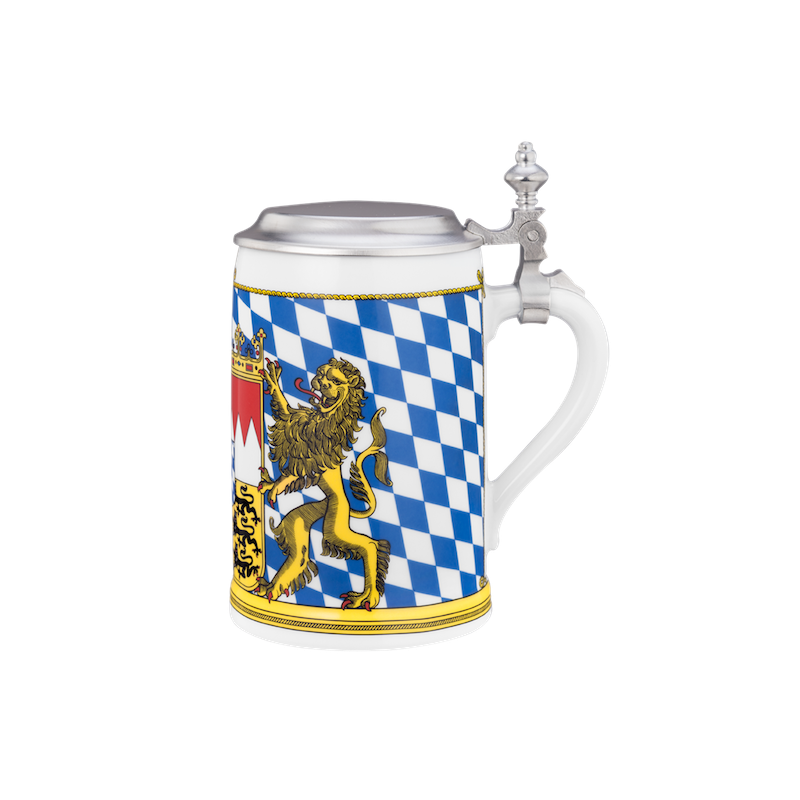 Compact Bierkrug mit Deckel 0,63 l Bayern