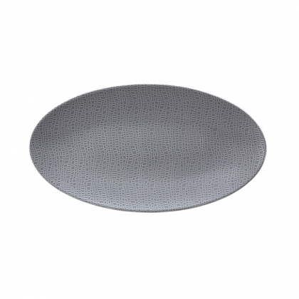 Life Servierplatte oval 33x18 cm Fashion Elegant Grey