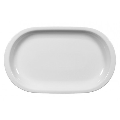 Compact Platte oval 33 cm weiß