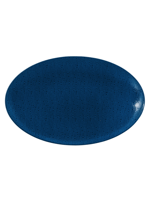 Life Servierplatte oval 40x26 cm Fashion Classic Blue