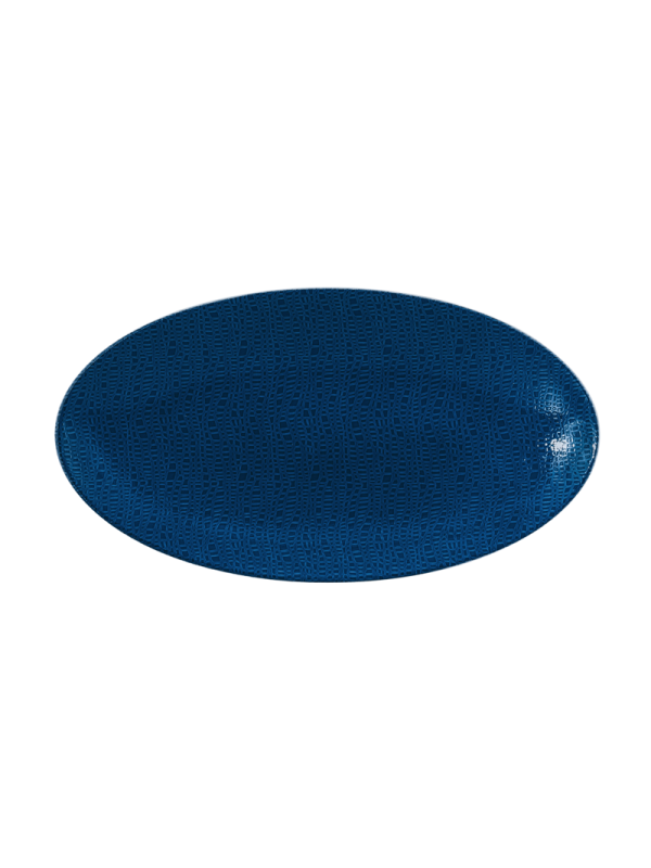 Life Servierplatte oval 33x18 cm Fashion Classic Blue