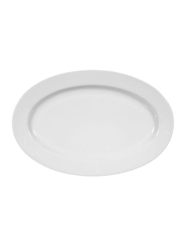 Meran Platte oval 25 cm weiß 