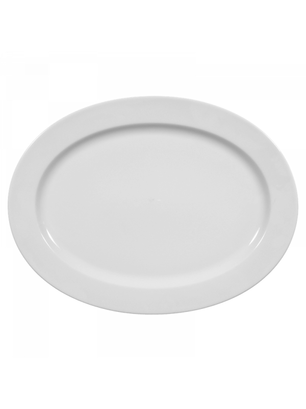 Meran Platte oval 35 cm weiß 
