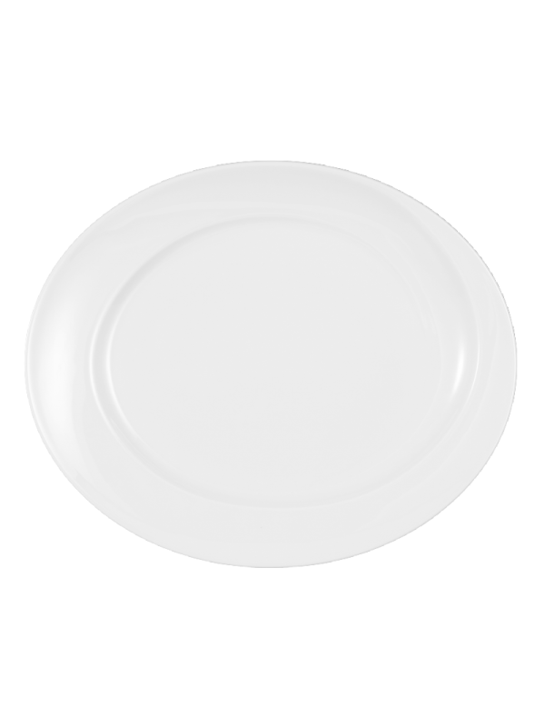 Paso Platte oval 31 cm weiß