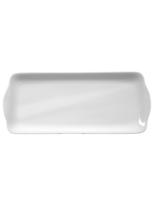 Rondo / Liane Kuchenplatte eckig 35 cm weiß