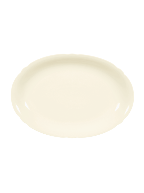 Marie-Luise Platte oval 31 cm elfenbein