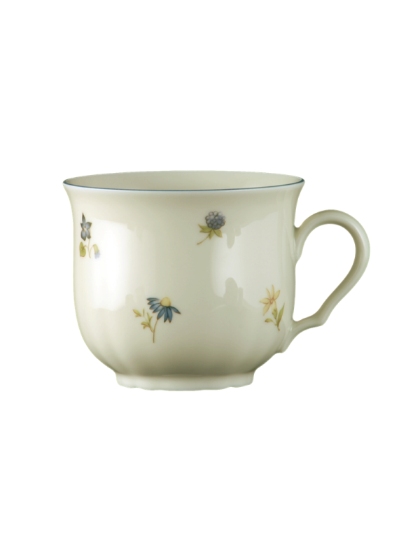 Marie-Luise Kaffeetasse 0,23 l Streublume blauer Rand