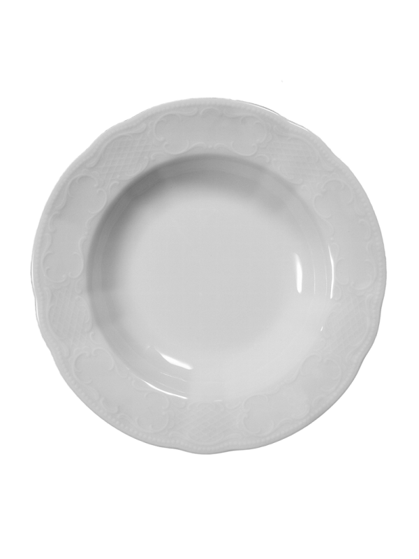 Salzburg Teller tief 23 cm weiß