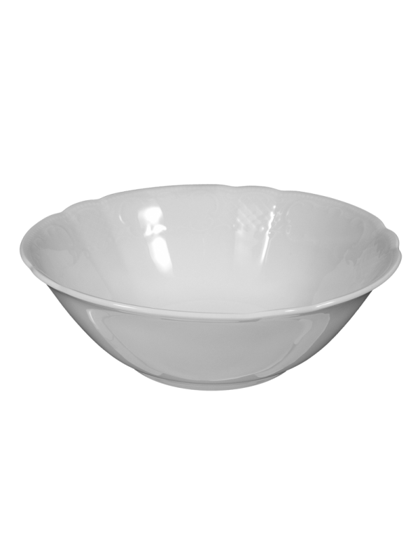 Salzburg Salatschüssel rund 25 cm weiß