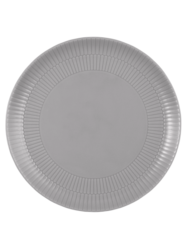 Amina Speiseteller rund 27,5 cm Silbergrau