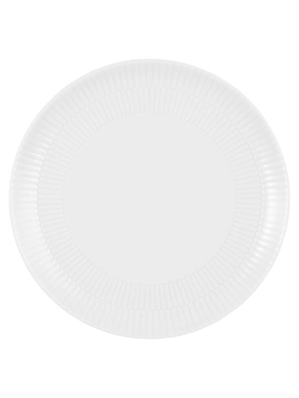 Amina Speiseteller rund 27,5 cm weiß