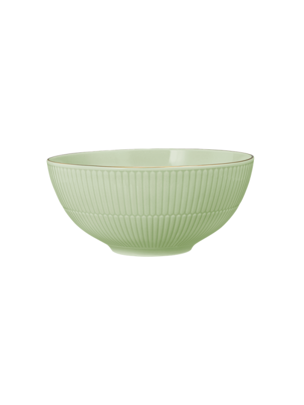 Amina Schüssel rund 21,5 cm seladon/Goldrand