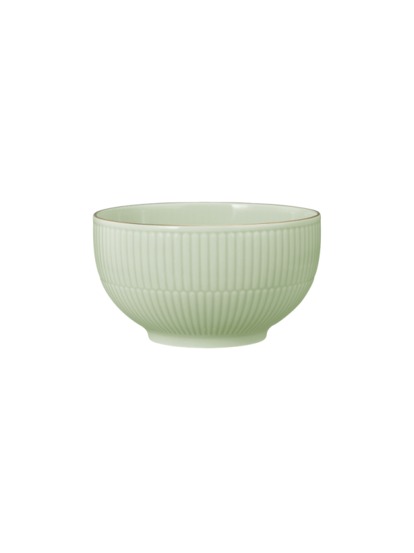 Amina Café au lait Schale 13 cm/0,50 l seladon/Goldrand