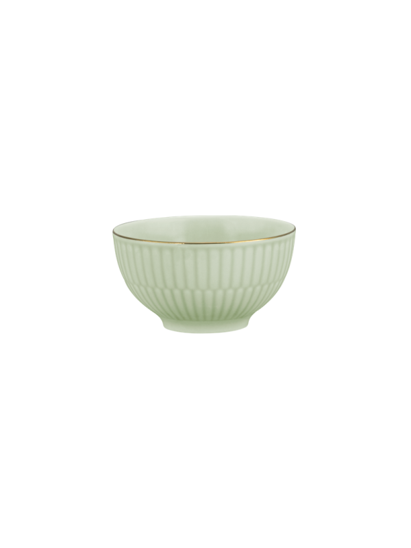 Amina Dipschale 0,14 l seladon/Goldrand