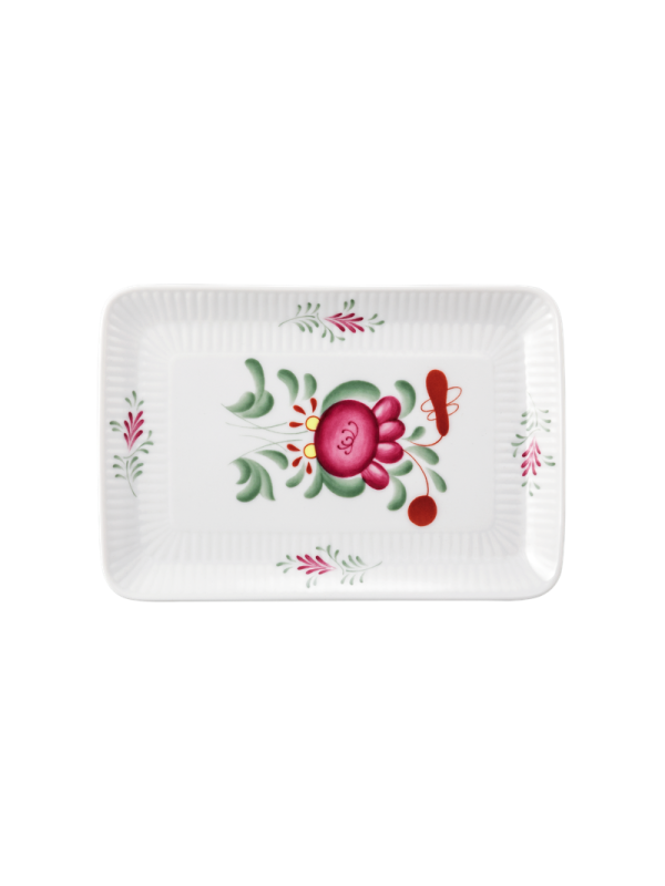 Amina Butterplatte 18,5x12,5 cm Ostfriesenrose