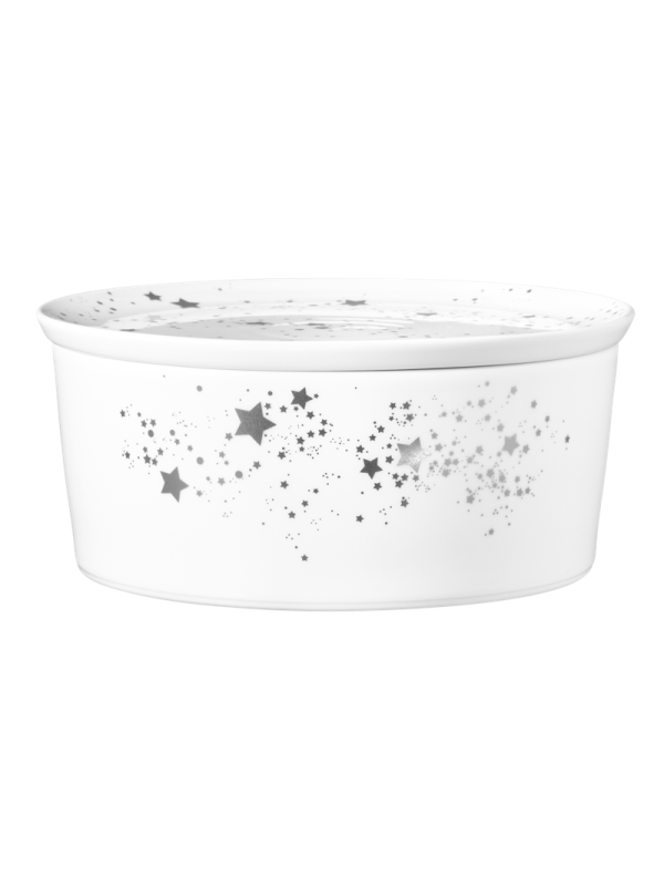 Liberty Schale rund 5298 mit Deckel 21x9 cm Silver Stars
