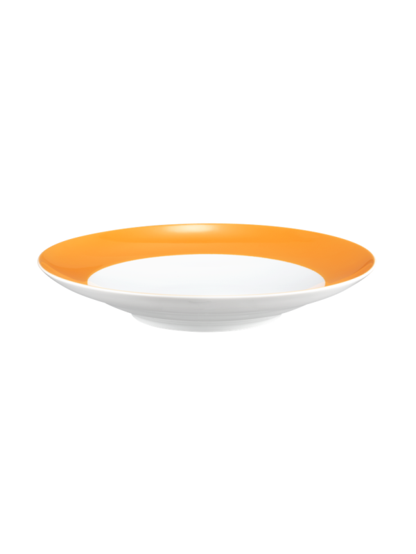 Liberty Suppenteller rund 23,5 cm Fahne Pure Colors mango orange