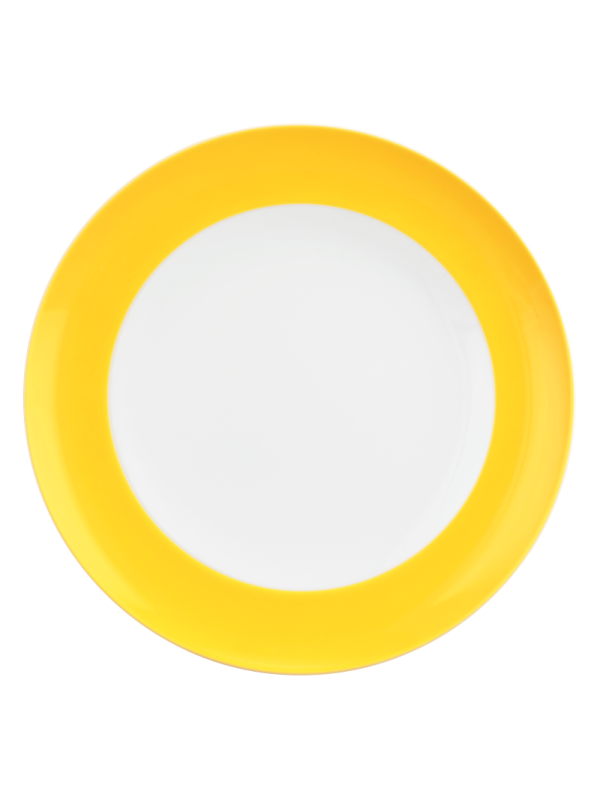 Liberty Speiseteller rund 27 cm Fahne Pure Colors yellow glow