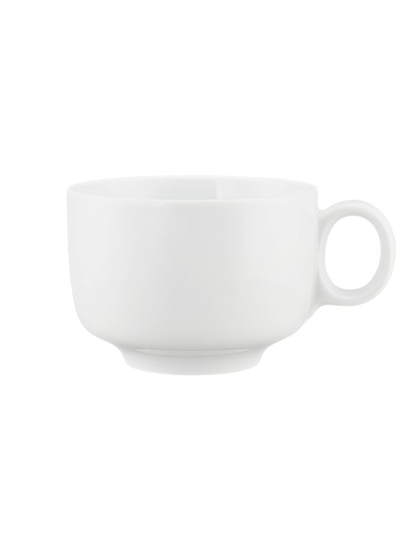 Sento Home Milchkaffeetasse 0,35 l mit Henkel weiß