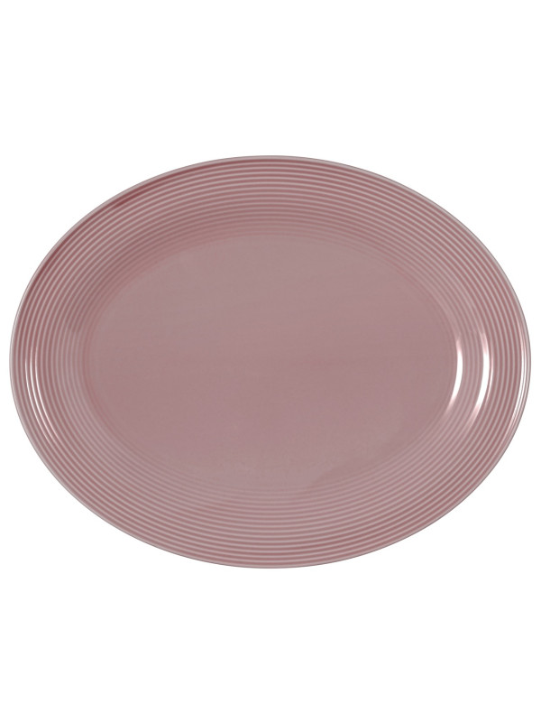 Beat Servierplatte oval 35x28 cm Color Glaze Altrosa