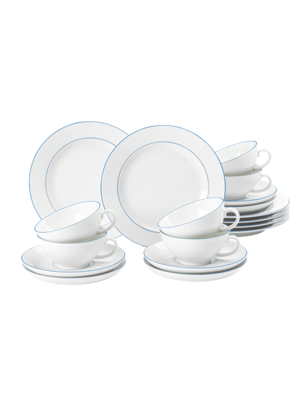 Sonate Teeservice 18-tlg. Blue Lines
