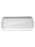 Rondo / Liane Kuchenplatte eckig 35 cm weiß