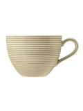 Beat Milchkaffeetasse 0,35 l mit Relief Color Glaze Sandbeige