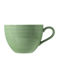 Beat Milchkaffeetasse 0,35 l mit Relief Color Glaze Salbeigrün