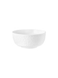 Nori-Home Müslischale 15 cm Relief weiß