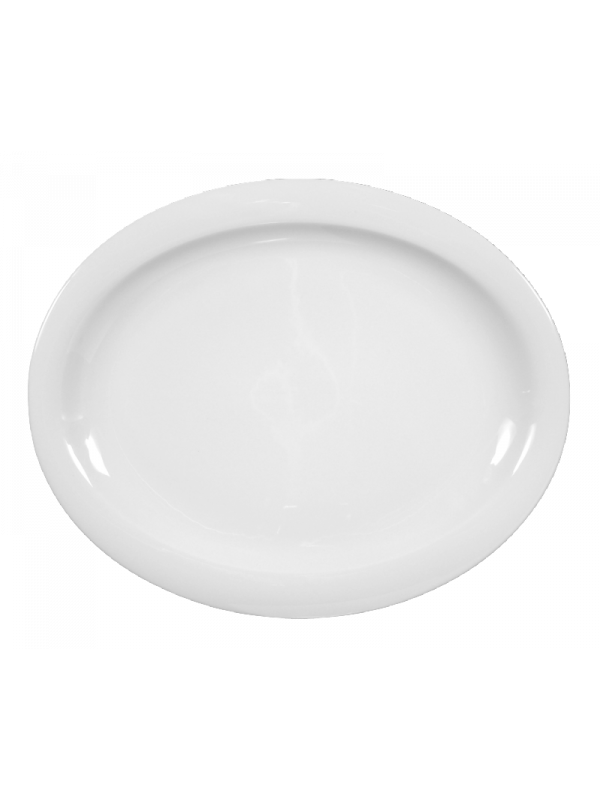 Top Life Platte oval 31,5 cm weiß