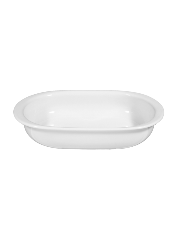 Lukullus Auflaufform oval 25,5x16,5 cm weiss AUSLAUF