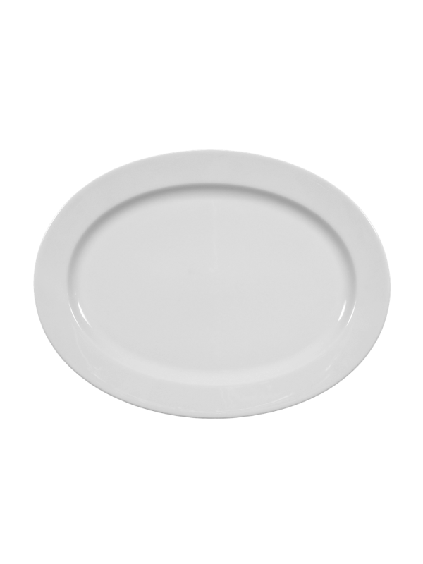 Meran Platte oval 31 cm weiß 