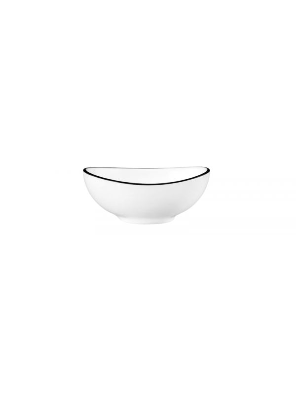 Modern Life Bowl oval 9 cm Black Line