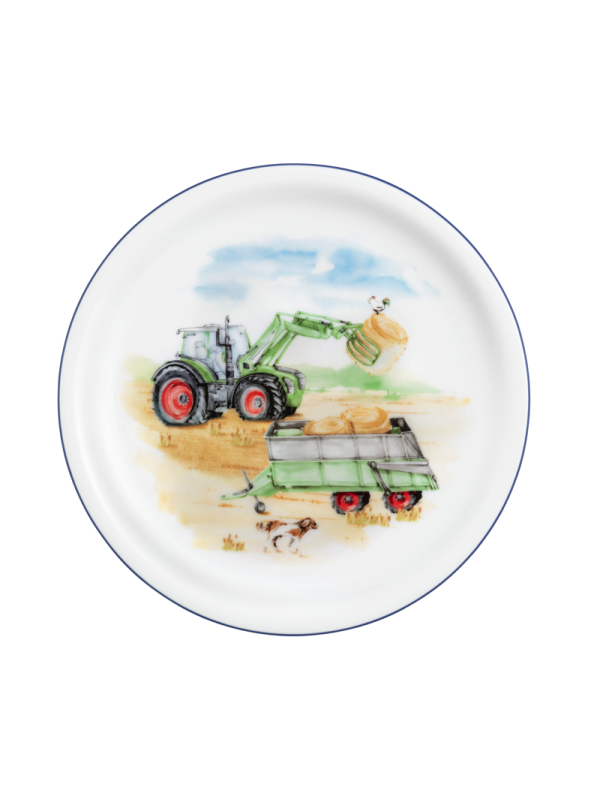 Compact Frühstücksteller rund 19 cm Mein Traktor