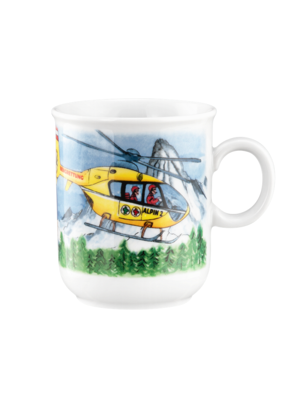 Compact Becher mit Henkel 0,25 l Blaulicht