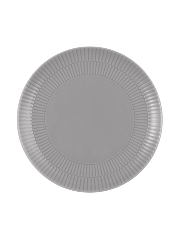 Amina Frühstücksteller rund 22,5 cm Silbergrau