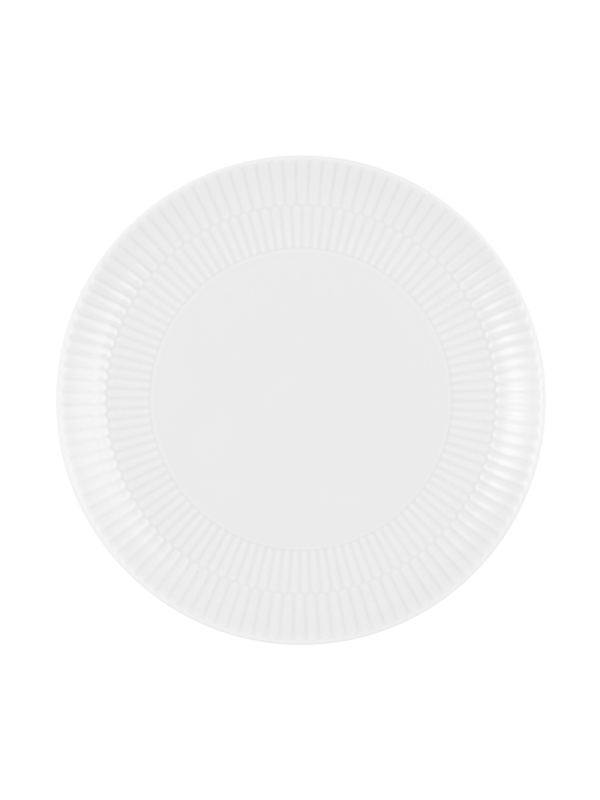 Amina Frühstücksteller rund 22,5 cm weiß