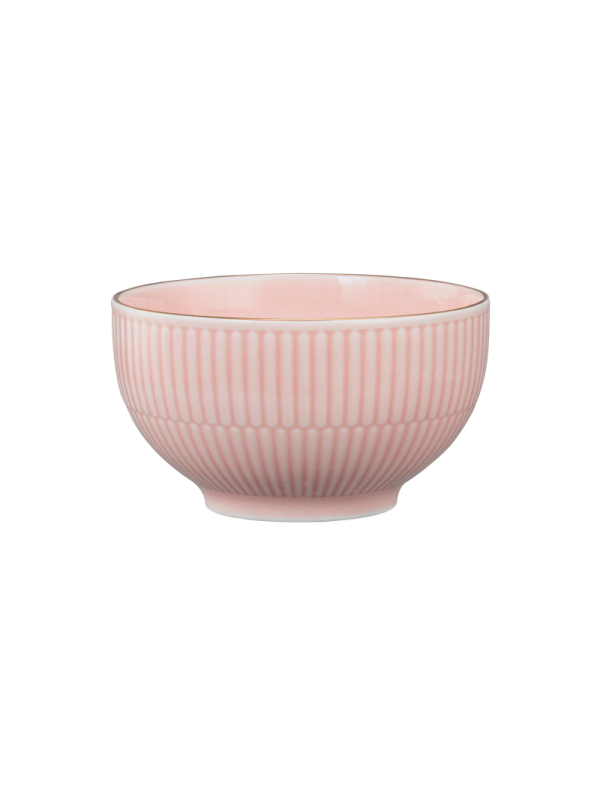 Amina Cappuccinoschale 11,5 cm/0,40 l rosé/Goldrand