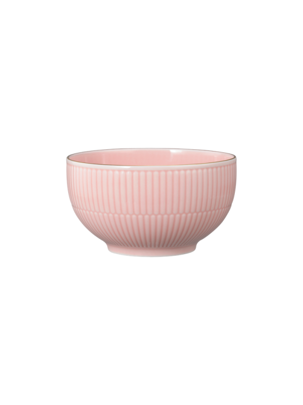 Amina Café au lait Schale 13 cm/0,50 l rosé/Goldrand